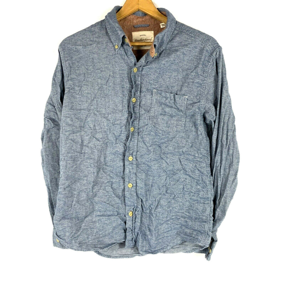 Original Weatherproof Mens Button Front Shirt Sz M